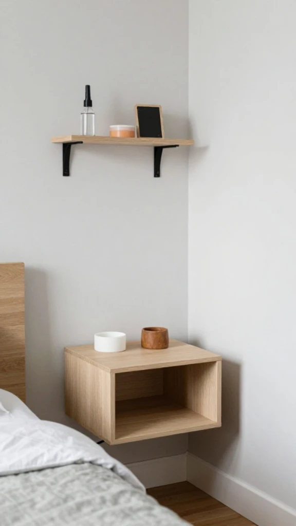 Install Wall-Mounted Nightstands