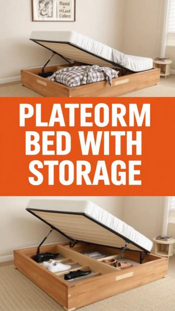 Opt for a Platform Bed with Storage