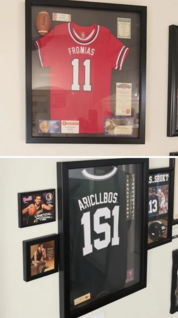 Sports Memorabilia Display
