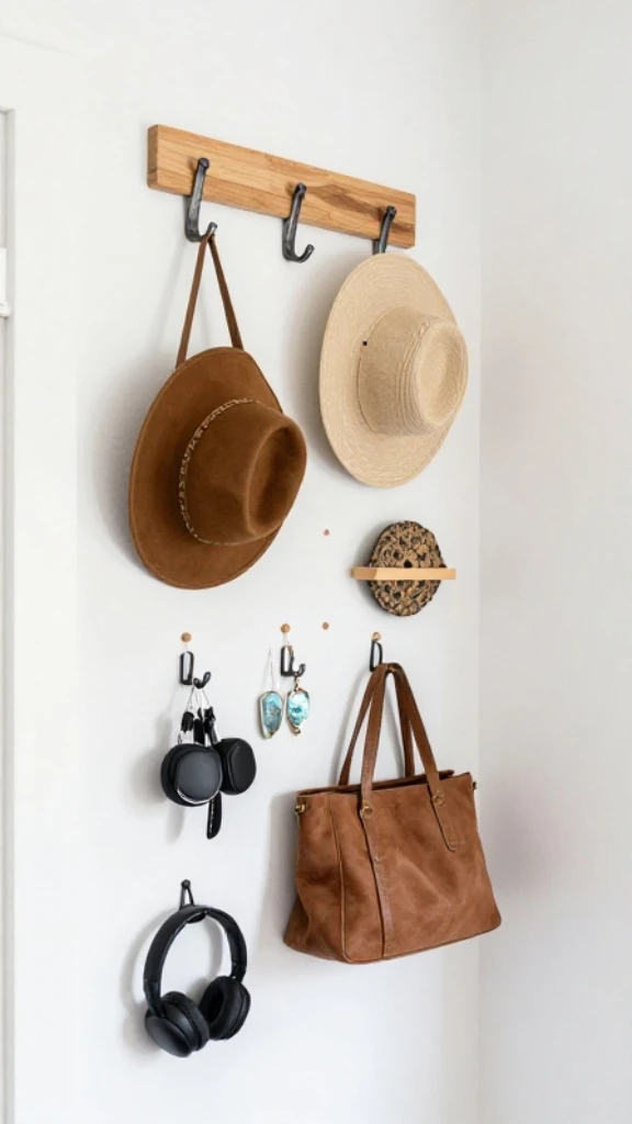 Use Hooks and Pegboards Everywhere