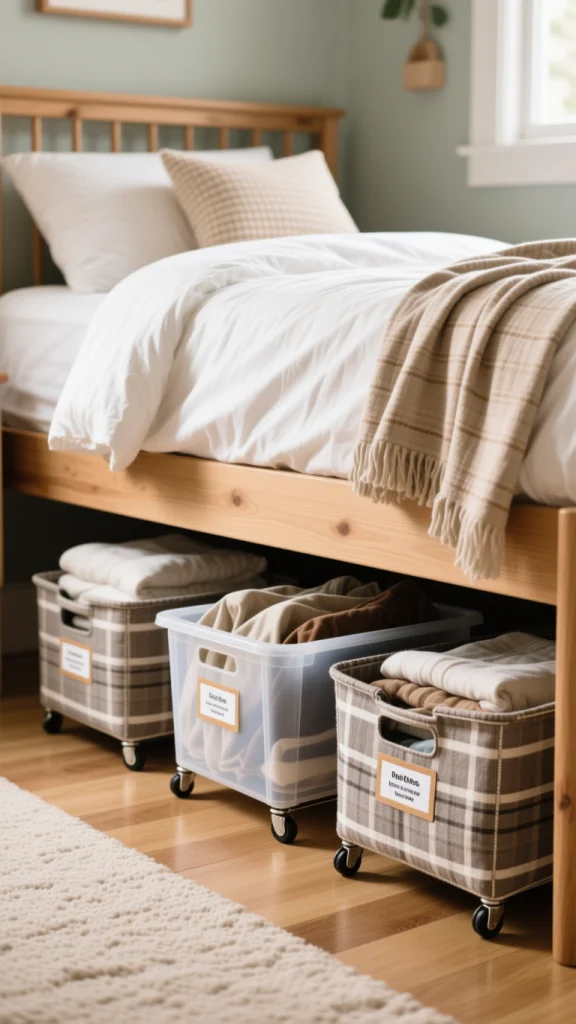 Use Under-Bed Storage Smartly