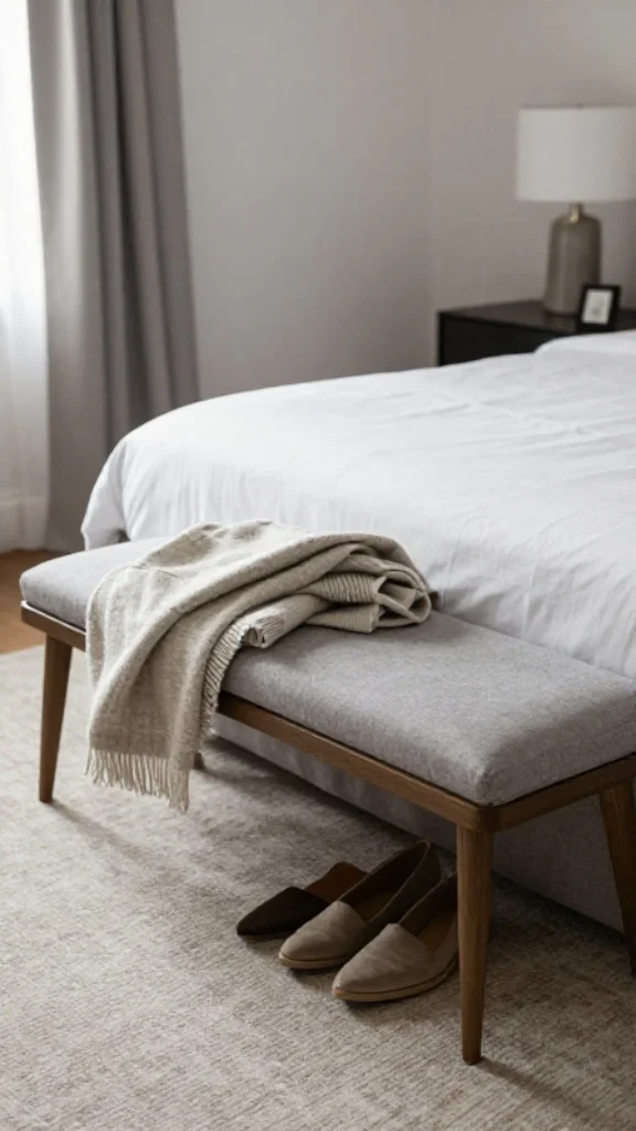 Add a Bench at the Foot of the Bed