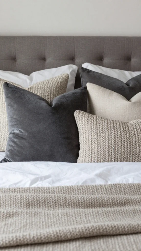 Add Texture with Throw Pillows