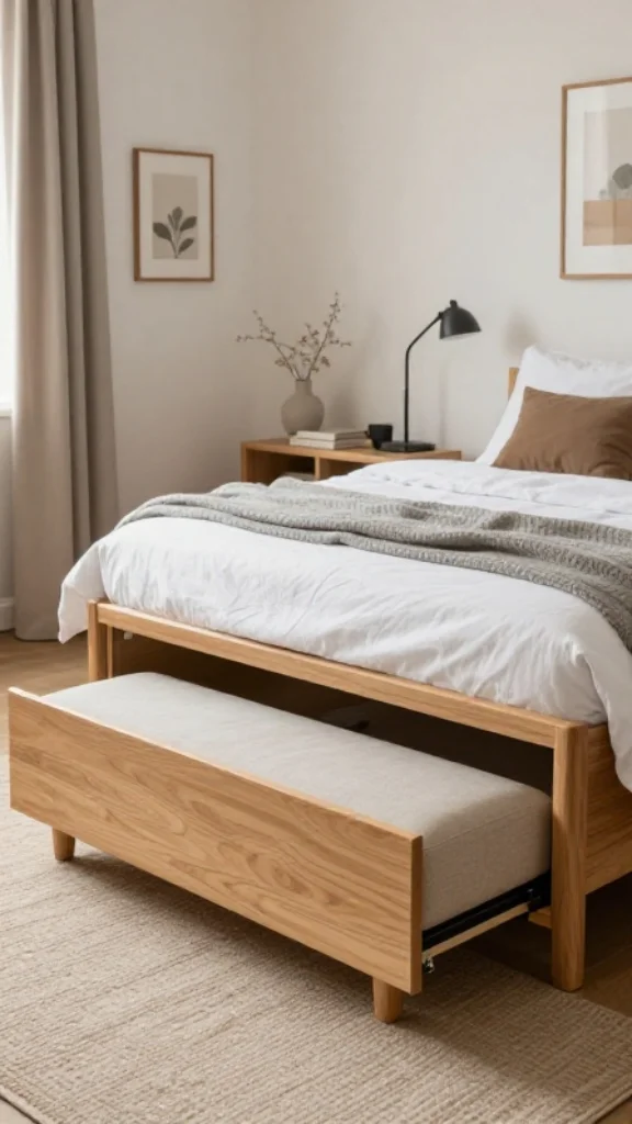 Swap Bulky Furniture for Multi-Purpose Pieces
