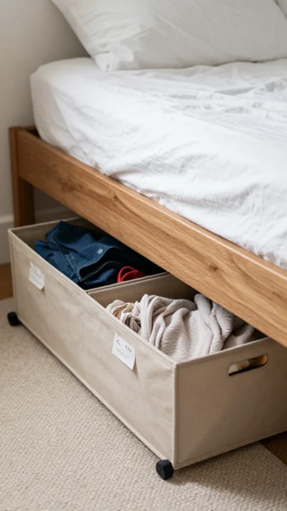 Use Under-Bed Storage Bins
